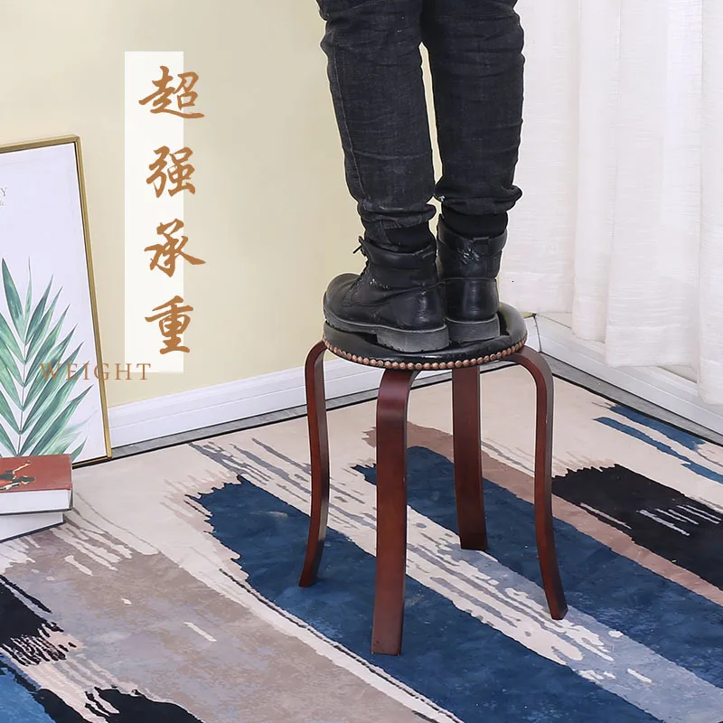 Деревянная скамейка с надписью Wind Song для дома маленький круглый стул из массива