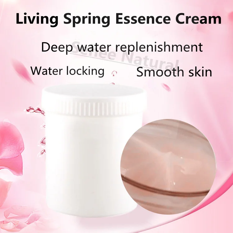 Living Spring Crystal Water Replenishment Skin Rejuvenation Essence Cream Moisturizing Brightening Facial Cream 1000g Beauty