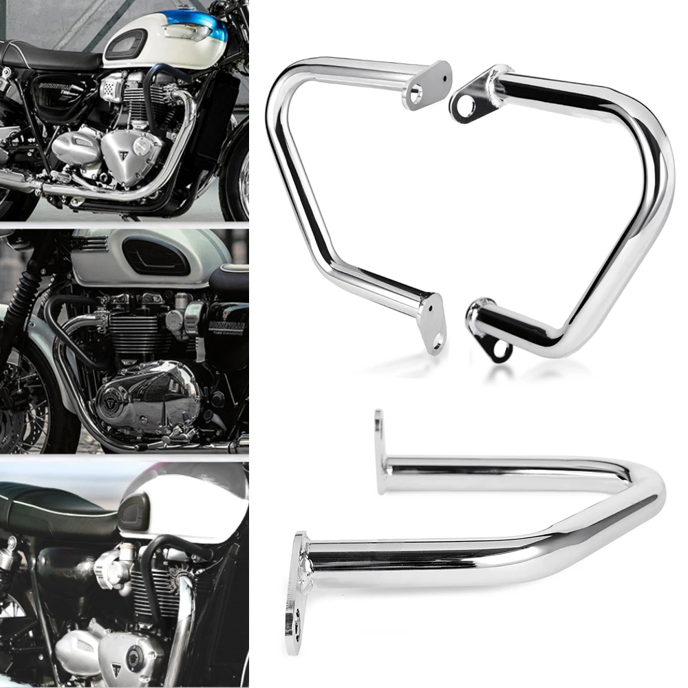 Bumper Engine Protection for Triumph Bonneville T100 T120 Engine Guard Bar Frame for Triumph Bobber Thruxton 1200 R Cup Twin