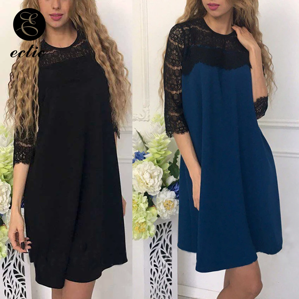 Robe Femme Ete Lace Dresses 2019 High Quality Sukienka Straight Mesh Sleeve Dress Embroidery Woman For Party And Wedding | Женская