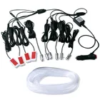 Универсальная Светодиодная лента 10 в 1 RGB с 8 м для украшения салона автомобиля, волоконно-оптическая ленсветильник с управлением через приложение, декоративные атмосферные лампы 12 В