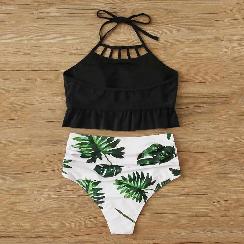 Бикини 2020 женский костюм комплект бикини с чашками пуш ап монокини пляжная