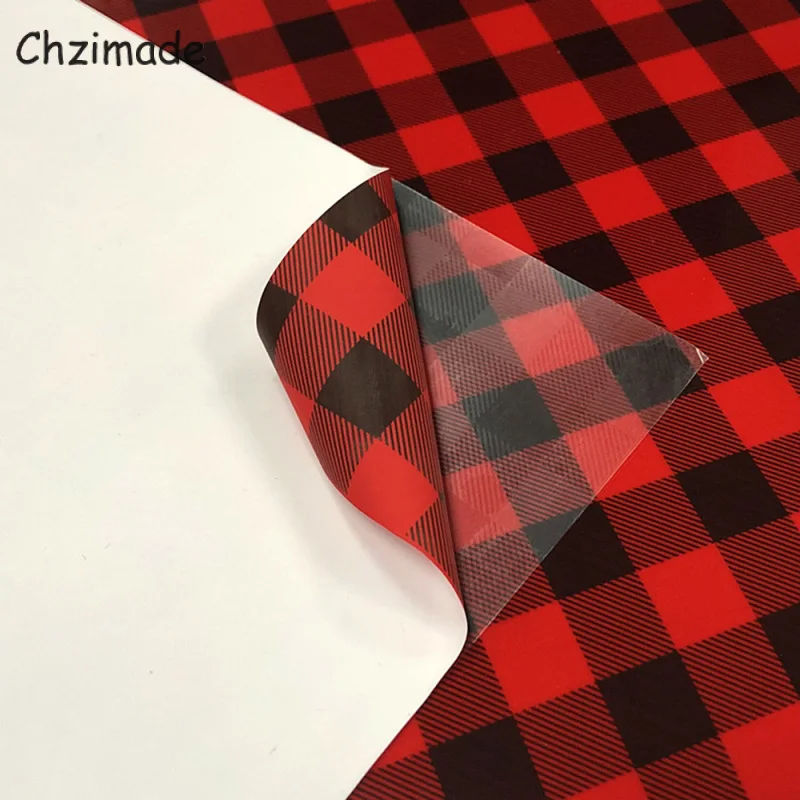 Chzimade черная красная сетка теплопередача полиуретановая виниловая пленка для