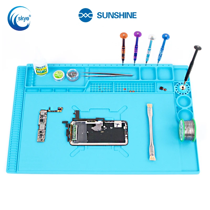 

SUNSHINE SS-004E 3D теплоизоляционная силиконовая паяльная платформа, магнитный термостойкий изолятор