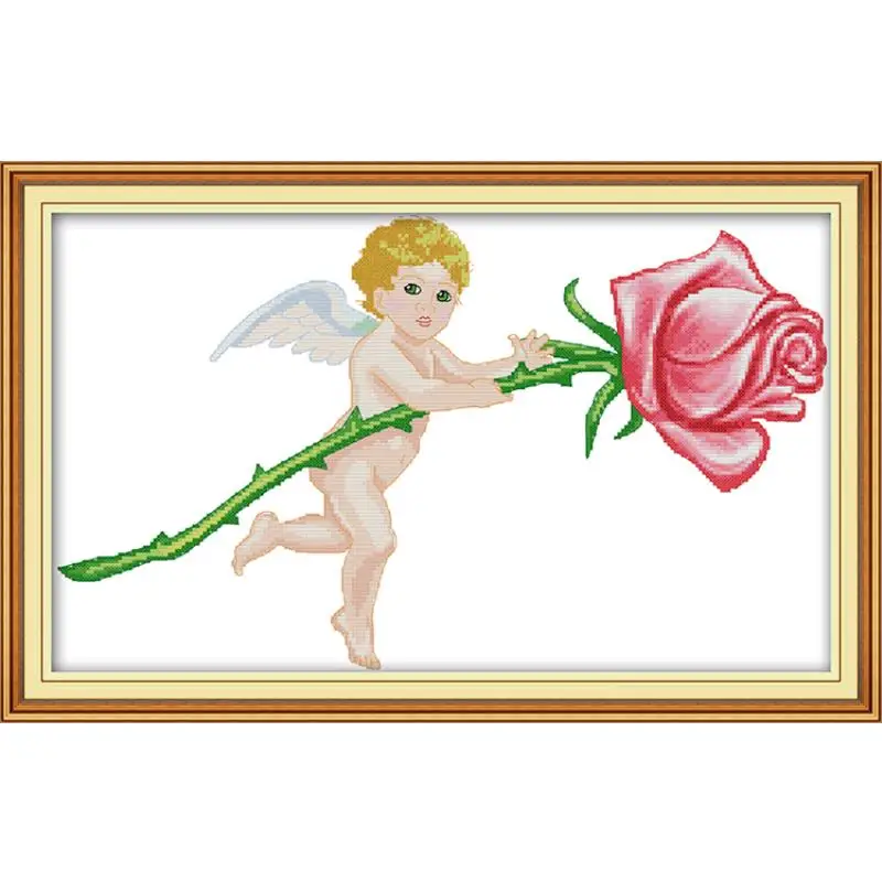 Рисунок серии Little angel вышивка крестиком Печатный холст DMC11CT ткань считается