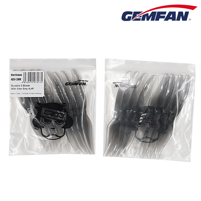 24 шт 12 пар gemfan hurricane 4024 4x24x2 2 лопастной 4 дюй