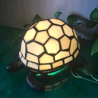 ourfeng decorative table lamp tortoise led creative night light for gift bedroom living room