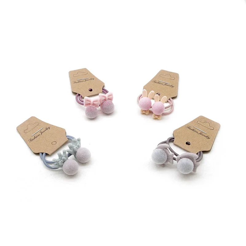 Уникальные эластичные ленты для волос с кроликом и бантиками в виде короны