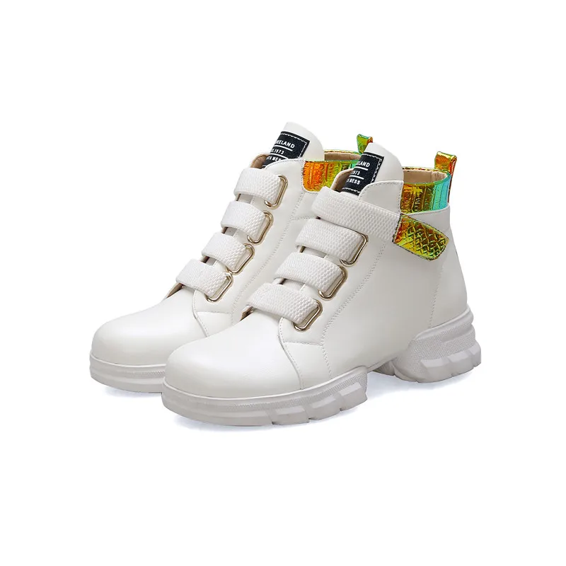 Женские ботильоны с круглым носком ASUMER черные классические ботинки на плоской