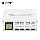 Зарядное устройство с 8 USB-портами и ЖК-дисплеем, 100 Вт