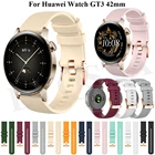 Ремешок силиконовый для Huawei Watch GT3 42 мм 20 мм, сменный Браслет для Huami Amazfit GTS 2e 2mini Bip U S Pace Lite Correa