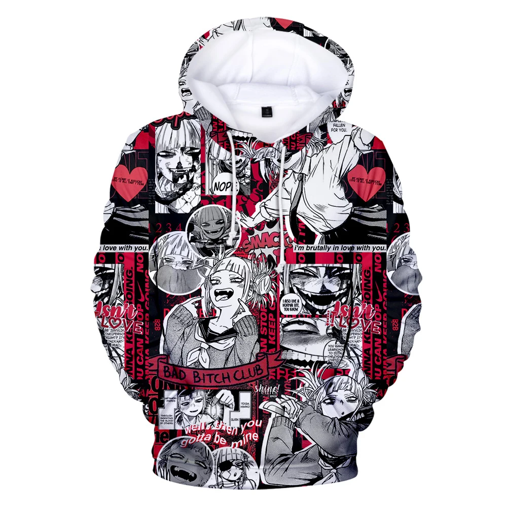 

Hip hop hoodie 3d comic my hero academy hoodies men sweatshirt autumn streetwear boys girls cartoon