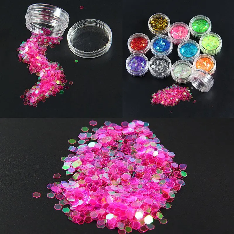 12 шт./компл. блеск для глаз ногти тела волос гель лица искусство вспышка свободные