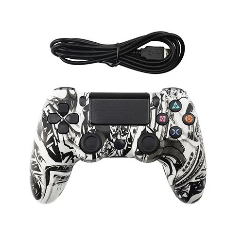 USB проводной/Bluetooth беспроводной джойстик для PS4 контроллер подходит для playstation 4 консоль для Dualshock 4 геймпад для PS3 консоли - Цвет: Wire