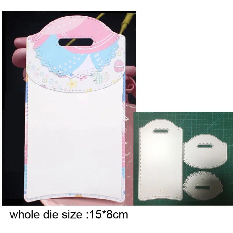 

2021 new metal dies Christmas Candy Bag Cutting Dies Stencils dies For DIY Scrapbooking dies Embossing Die Cut Paper Craft dies