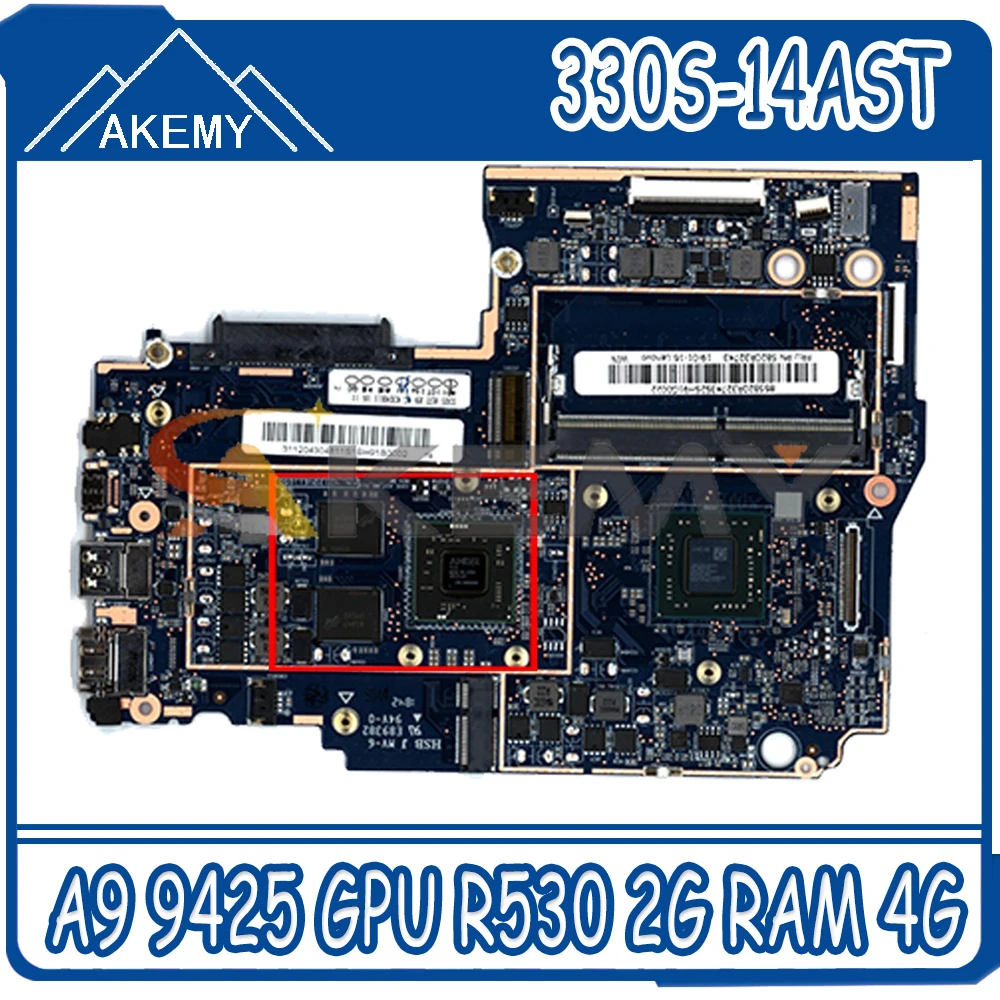 

For Lenovo ideapad 330S-14AST laptop motherboard with CPU A9 9425 GPU R530 2G RAM 4G FUR 5B20R32743 100% test work Mainboard