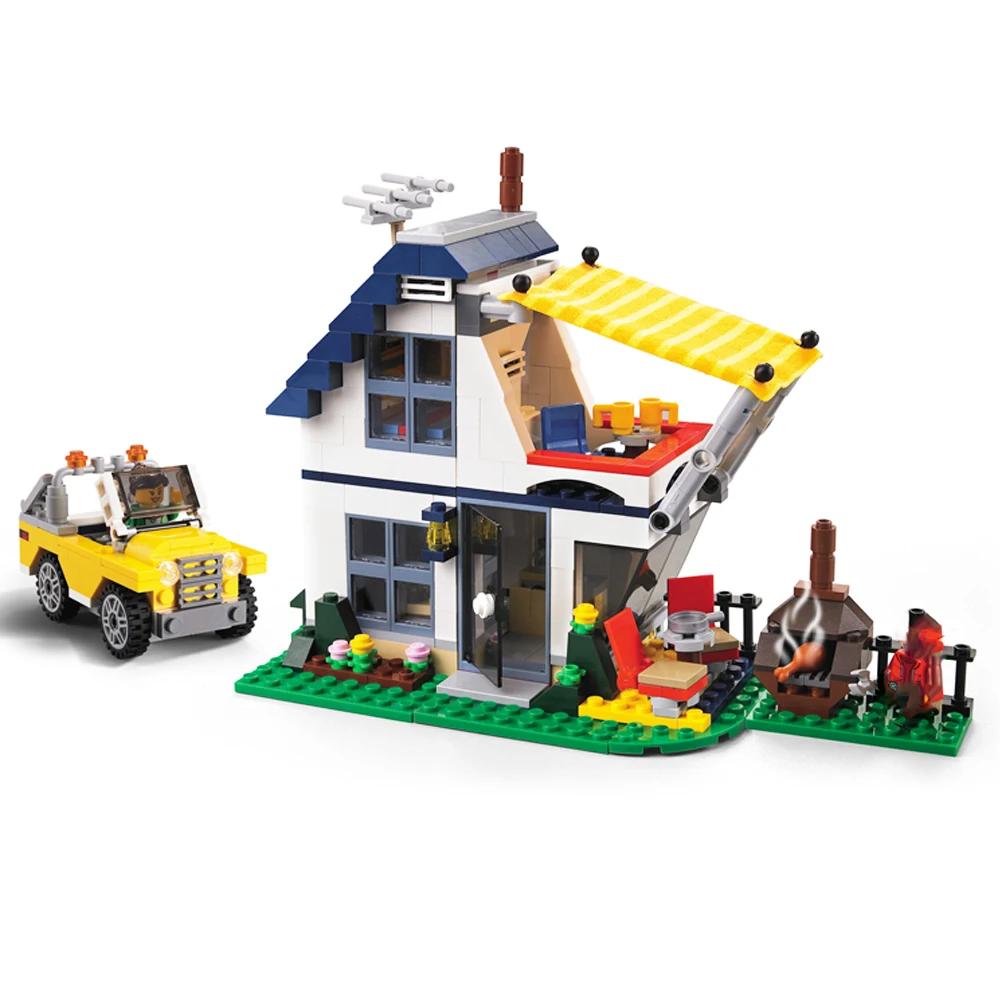 3117 отпуск Getaways дом летняя домашняя архитектура 3 в 1 Набор строительных блоков 2