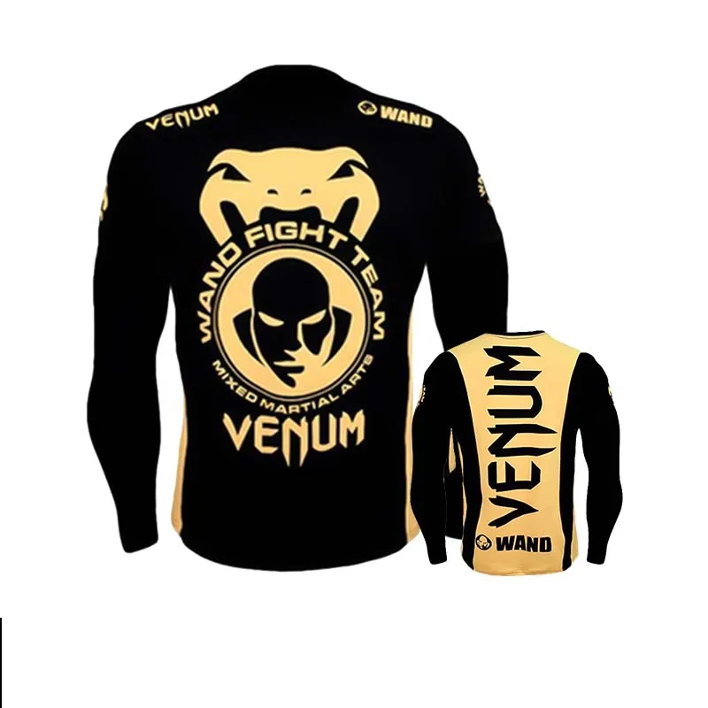 Jiu Jusit футболка ММА Мужская bjj gi боксерские майки с длинным рукавом Муай Тай футболки 3D Fightwear ММА компрессионные колготки