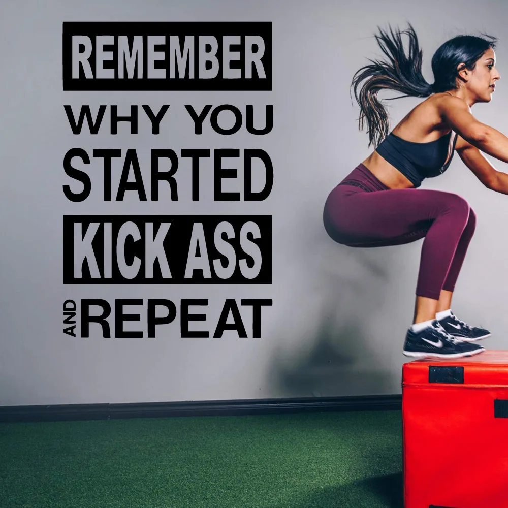 

Beauty GYM Waterproof Wall Stickers Home Decor For Kids Rooms Home Decor Removable Decor Wall Decals