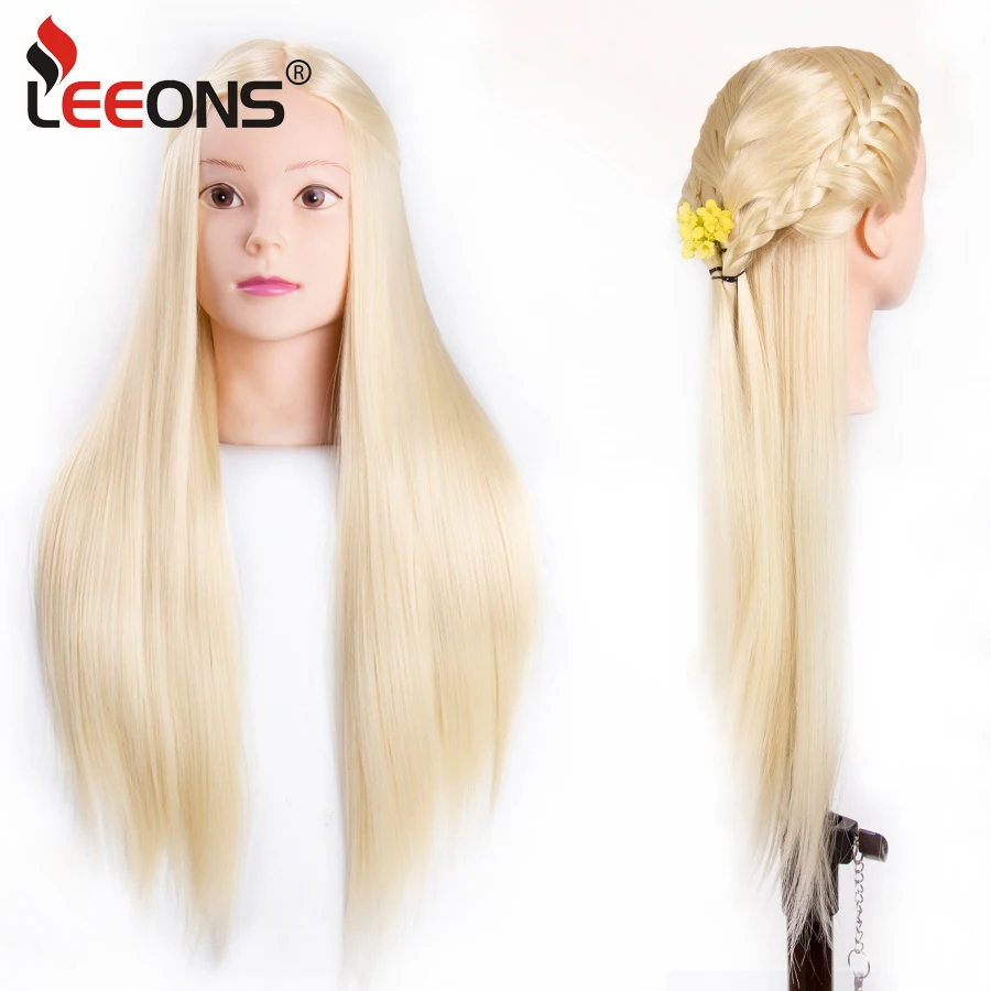 

Synthetic Blonde Brown Mannequin Head Training Head For Hair Training Styling Professional Hairdressing Dolls Head For Hairstyle