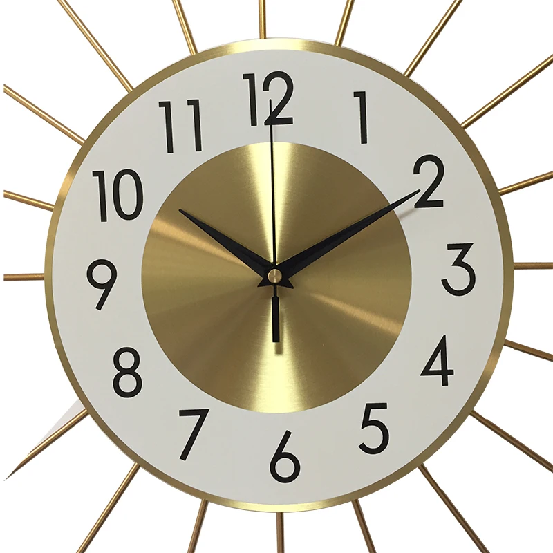 Роскошные золотые настенные часы современный дизайн большие роскошные простые