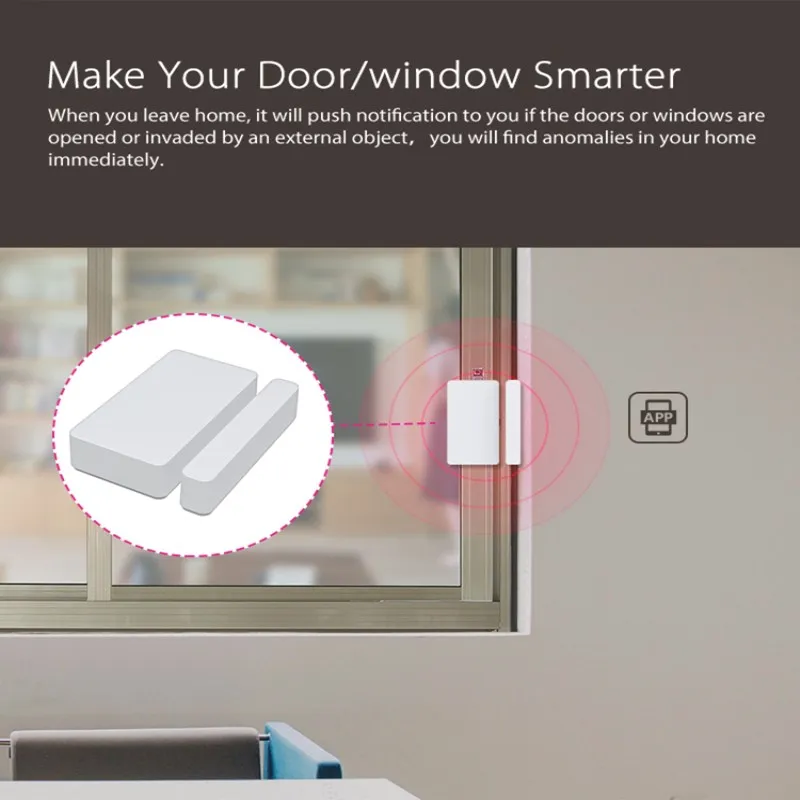 

Tuya Smart WiFi Door Sensor Alarm Door Open / Closed Detectors Home Security Warning Alert Security Alarm Alexa Google Home