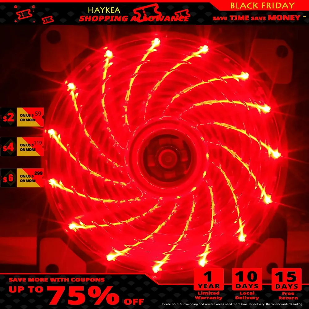 

Free screws 120mm PC computer Ultra Silent LED cooling fan radiator radiator, 12CM fan, 12VDC 3P IDE 4pin