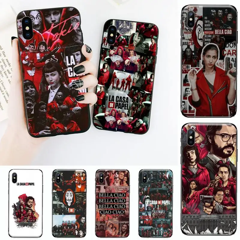

La casa de papel Phone Case for iPhone 11 12 mini pro XS MAX 8 7 6 6S Plus X 5S SE 2020 XR