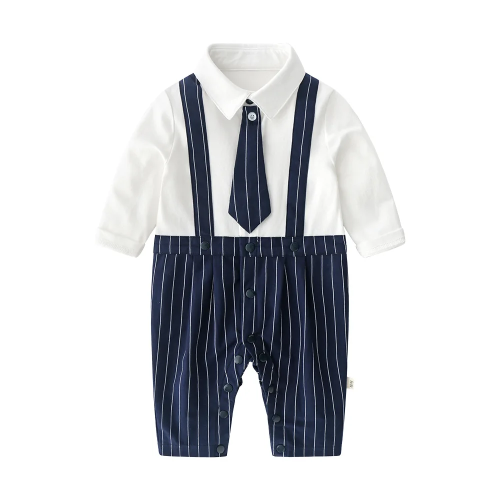 Baby Boys Jumpsuit 1st Birthday Set For Newborns Little Gentleman Clothes 0-24M Outfits Long Sleeve Spring/Fall Onesie |