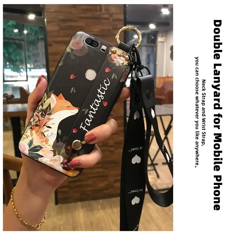 Чехол для телефона с ремешком Huawei Honor V8 Flower Series Delicate Painted TPU силиконовый чехол