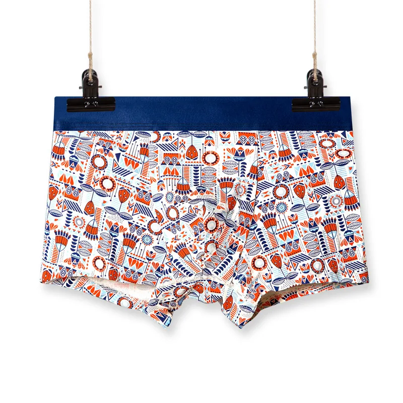 Трусы-боксеры мужские хлопковые эластичные со средней талией | Мужская одежда