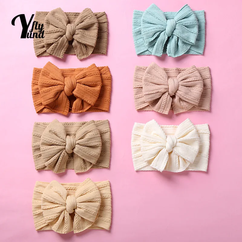 Высокоэластичная нейлоновая широкая повязка для волос Yundfly 15*9 см двухслойная