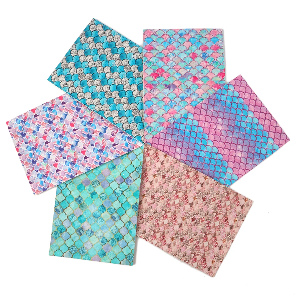 А5 Размер 6 шт./компл. клетчатая рыболовная шкала из синтетической кожи лоскутное