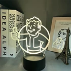 Светодиодный ночсветильник с логотипом Game Fallout Diary для детей, детское украшение для спальни, крутой призовой ночник для событий, цветная Настольная лампа с Usb-разъемом