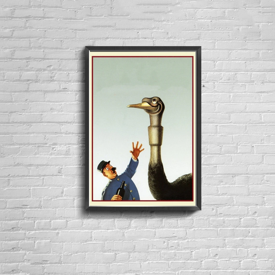 

My goodness, ostrich poster Canvas Poster Print Home Wall Painting Decoration (No Frame)