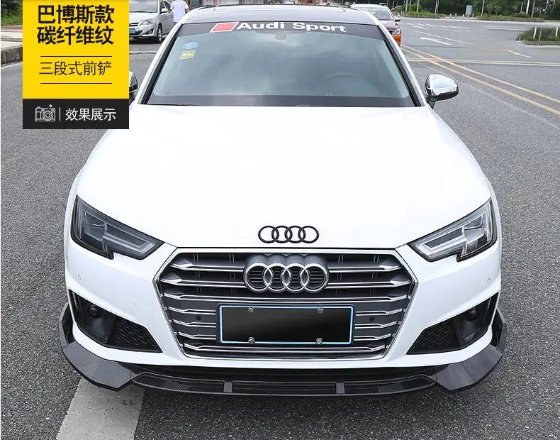 Для Audi A4 ABS задний бампер диффузор протектор для 2019-2020 корпус комплект передний