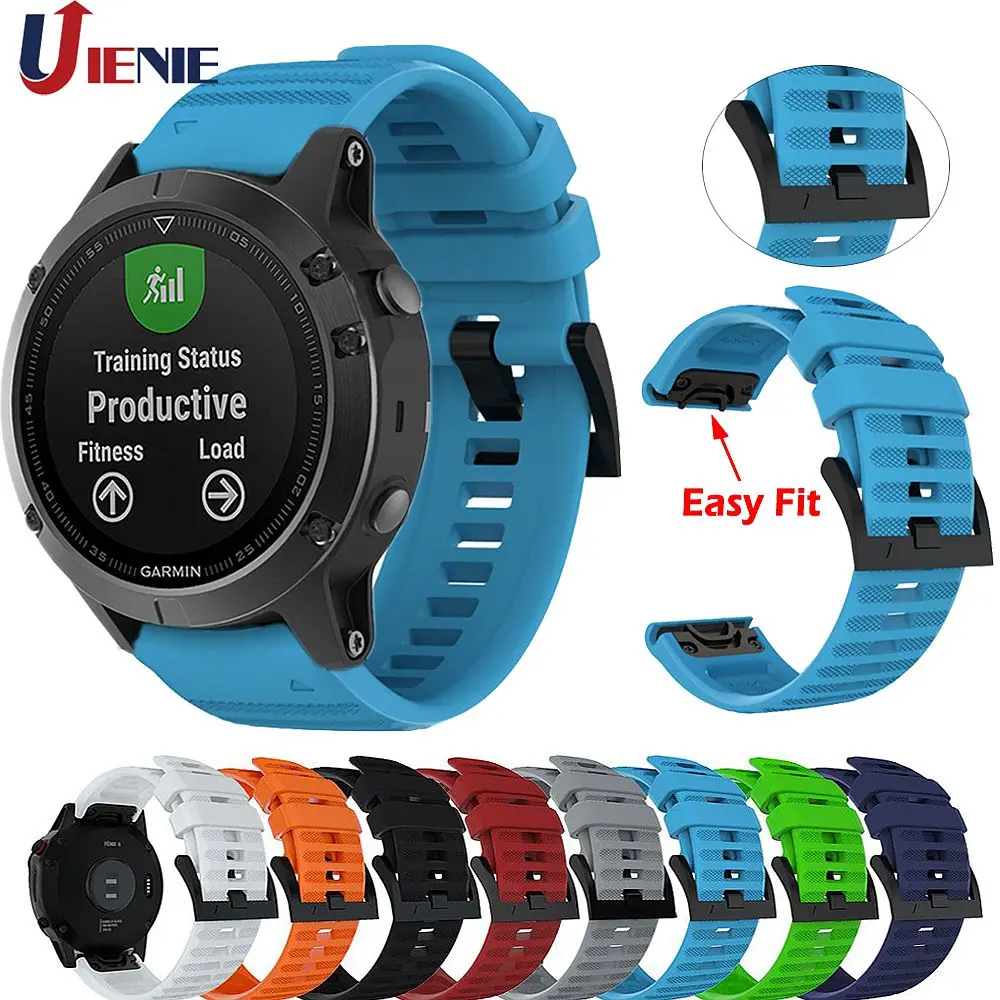Ремешок силиконовый для смарт часов Garmin Fenix 5 /5Plus /Quatix 5|Смарт-аксессуары| |