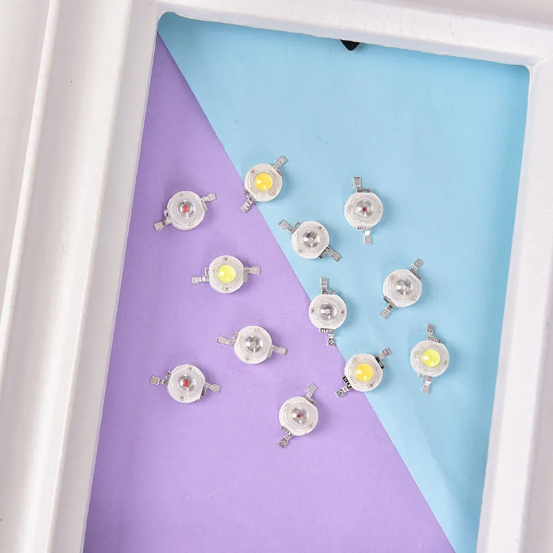 

10pcs/lot 1W High-Power LED lamp Bulb Diodes Highlighting Lights Bead HighPower Lamp Beads 1.5cm*0.8cm