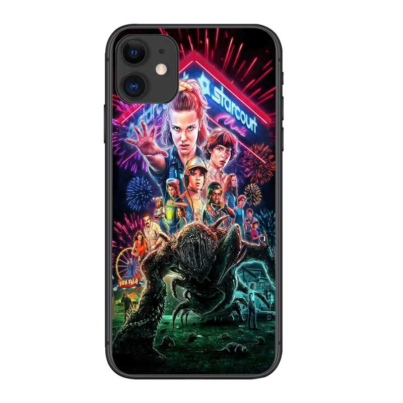 

TV Show Stranger Things Season 3 Cartoon Soft Silicone Phone Cover Cases For iPhone 12 Pro Max Mini 6 6S 7 8 Plus 11Pro MAX XR X