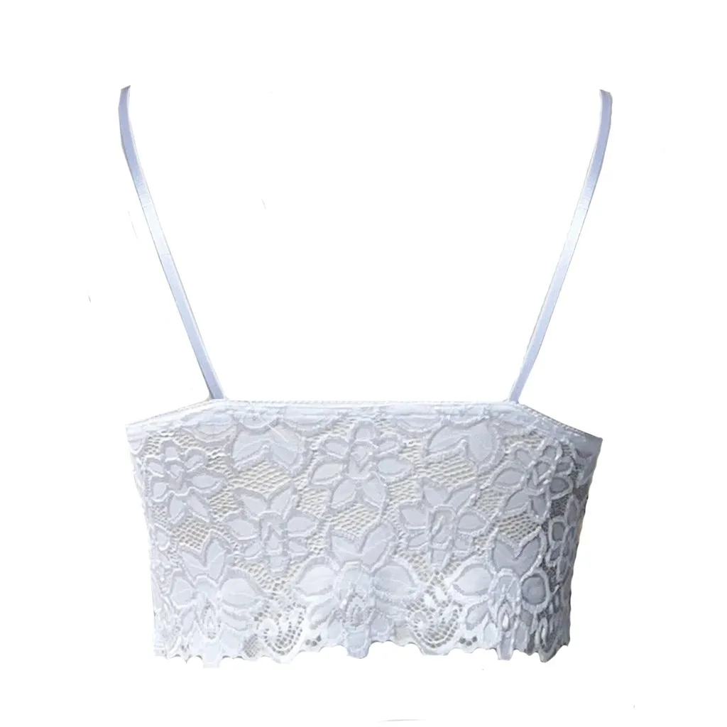 

Lingerie Women Sexy Bralette Women Plus Size Vest Crop Wireless Bras Lingerie Sexy V-Neck Underwear Bras Soft Camisole
