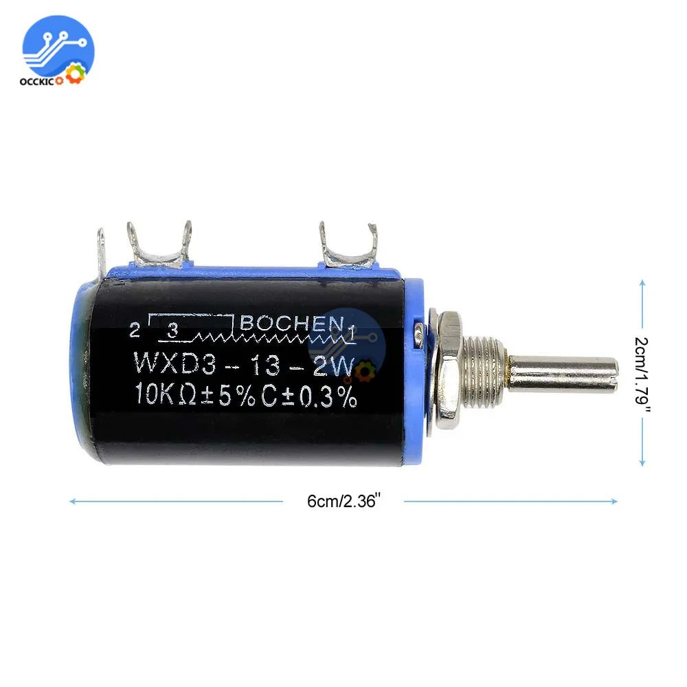 WXD3 13 2W 10K ohm многооборотный проволочный потенциометр регулируемый резистор|resistor
