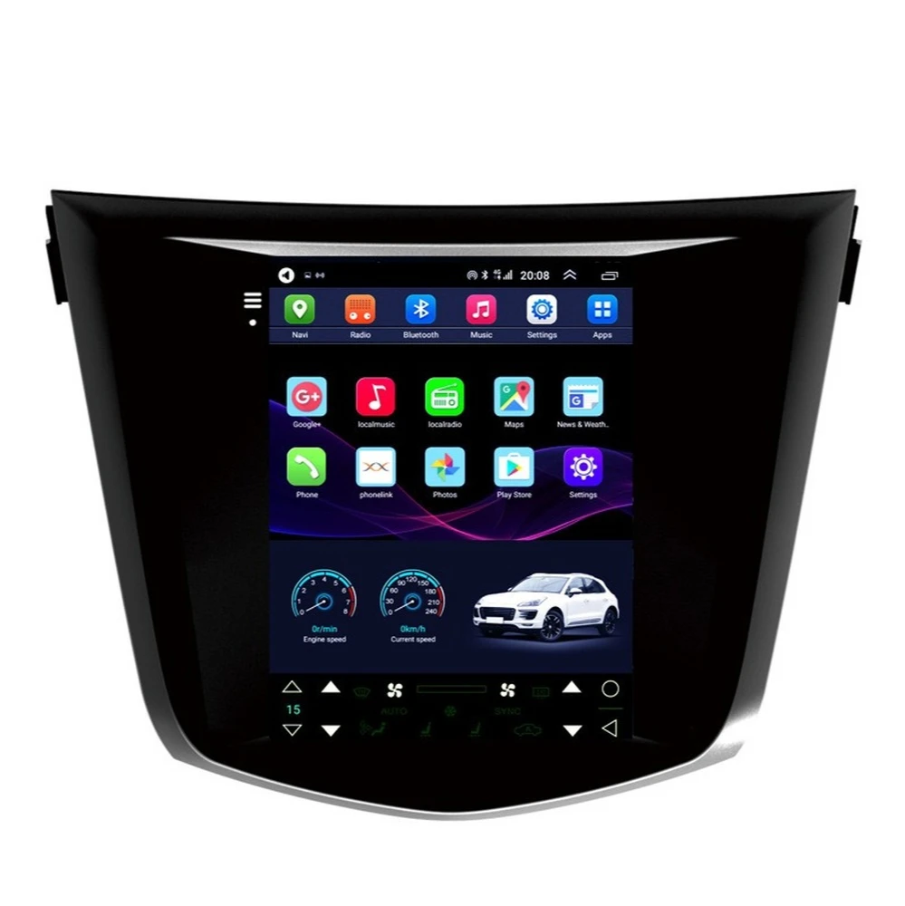 

Car GPS Navigation Android Tesla Style Multimedia Player for NISSAN X-TRAIL/Qashqai 2014- Radio Stereo with BT WiFi Mirror Link