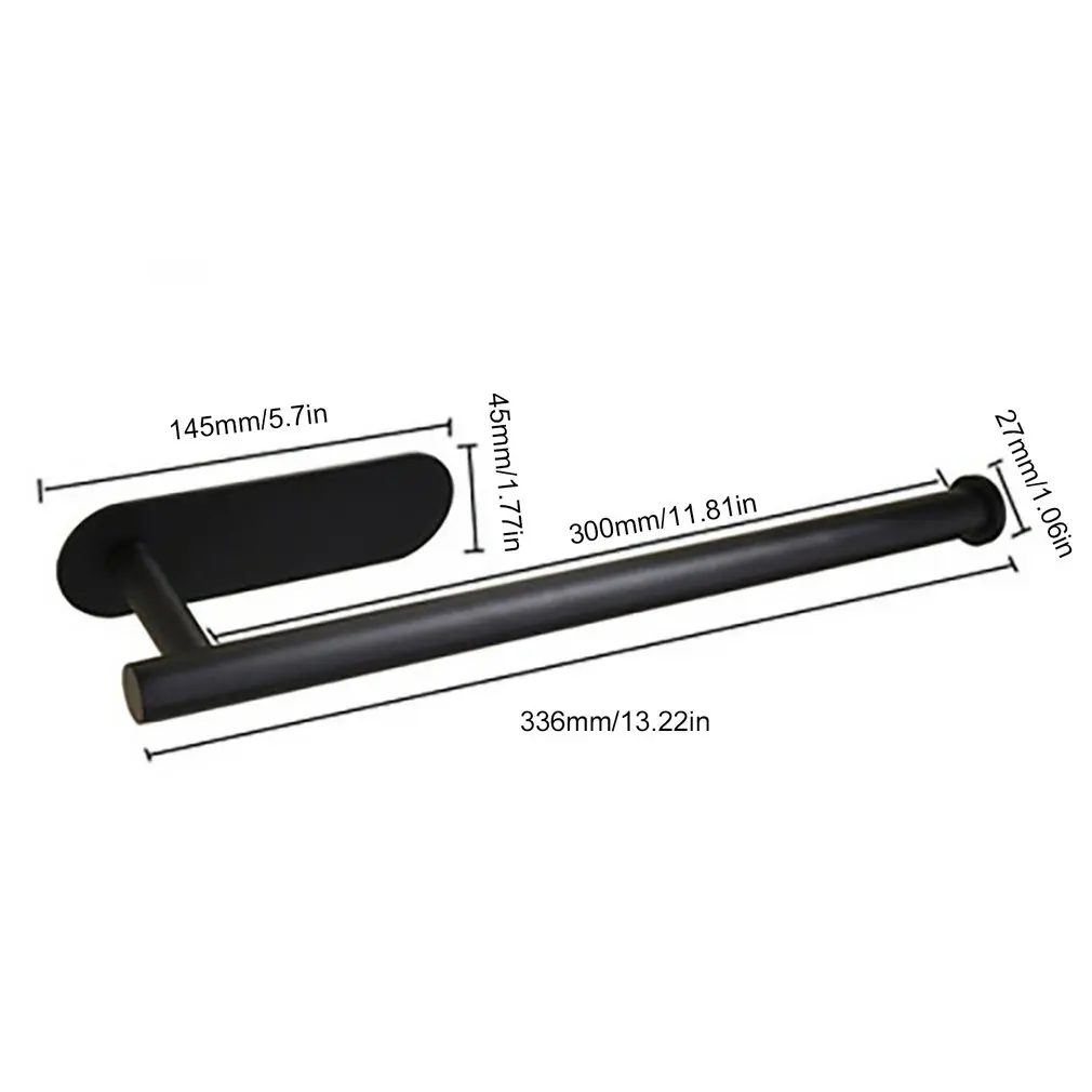 Paper Towel Holders Towels Rolls Holder Adhesive And Screws Mounting Rack Bar For Kitchen Bathroom | Дом и сад