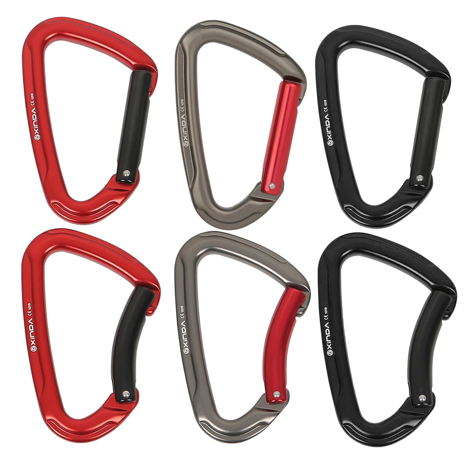

Carabiner Spring Loaded Outdoor D-Shaped Carabiners Camping Clasp Organizer
