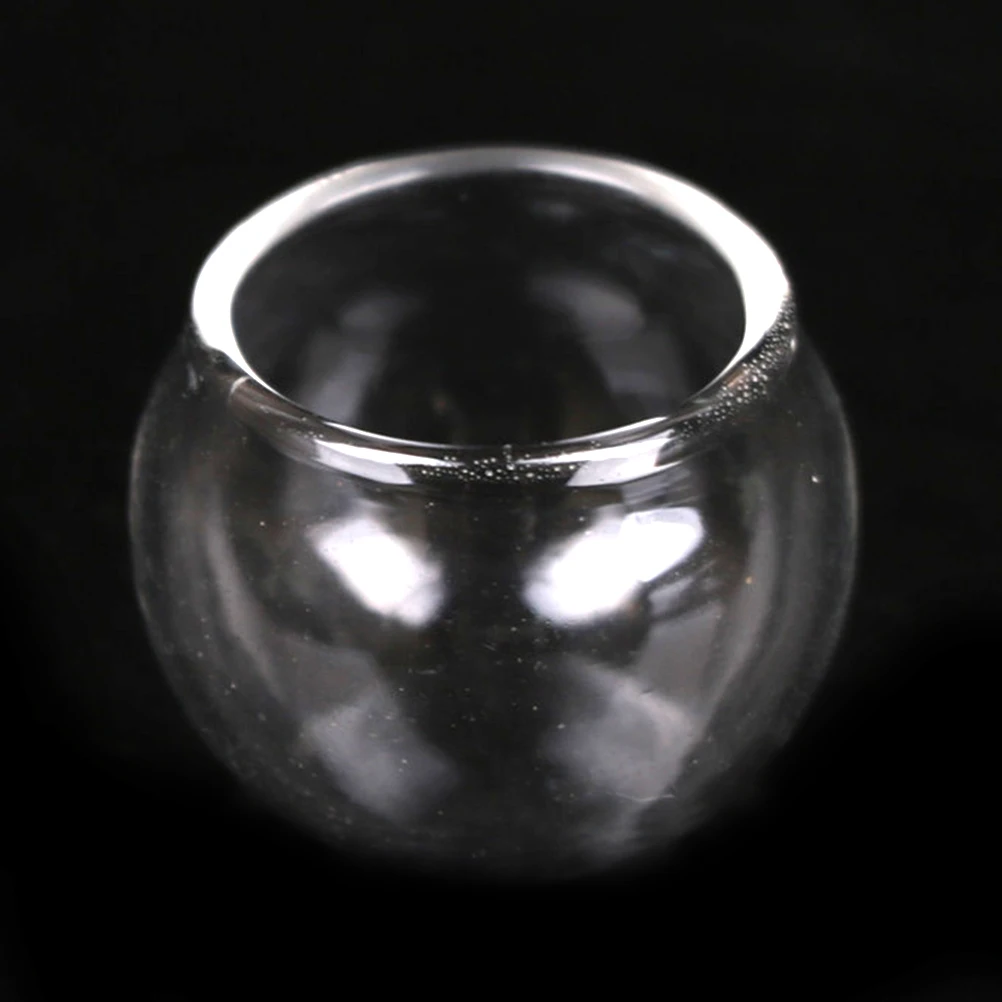 1PCS 1:12 Toy Pet A Glass Bowl For Fish Tank Doll House Decor Dollhouse Miniature Accessories