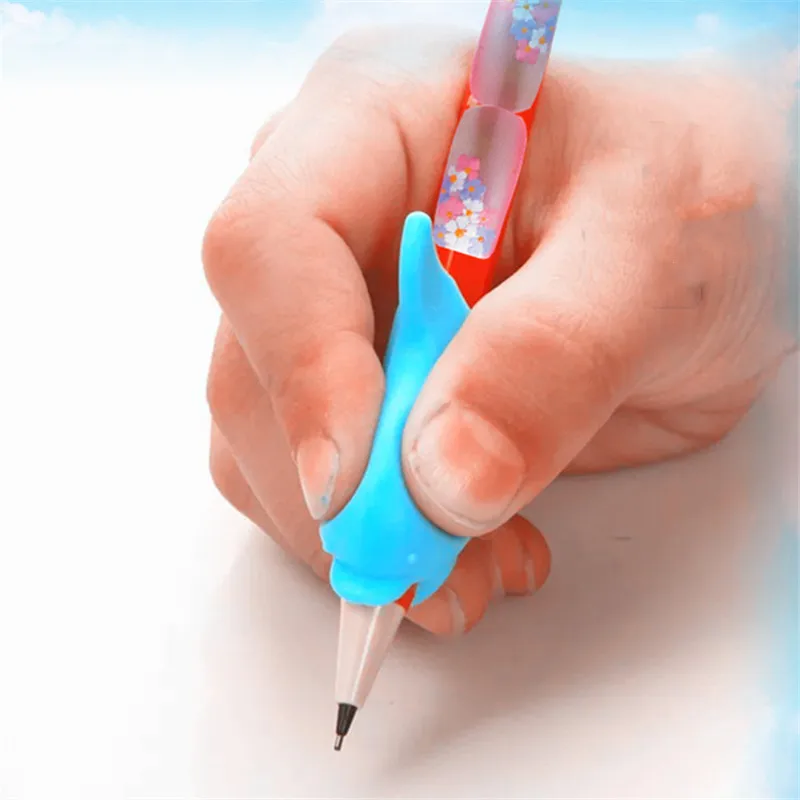 5 шт./пакет Силиконовые рыбы Дельфин карандашница Детский письменный Корректор