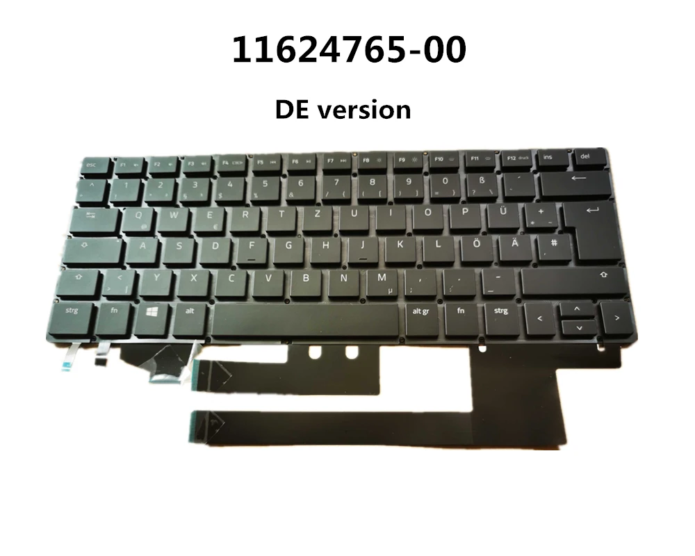 Новый ноутбук US/UK/EU/DE/NO/FR Клавиатура с подсветкой для Razer Blade Stealth 13 RZ09-0168-0195-0196-0239