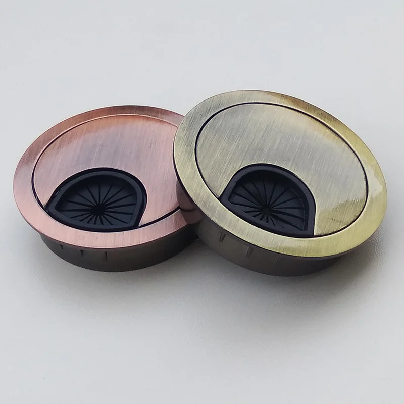 2 шт. проволока из цинкового сплава Крышка отверстия Компьютерный стол кабель