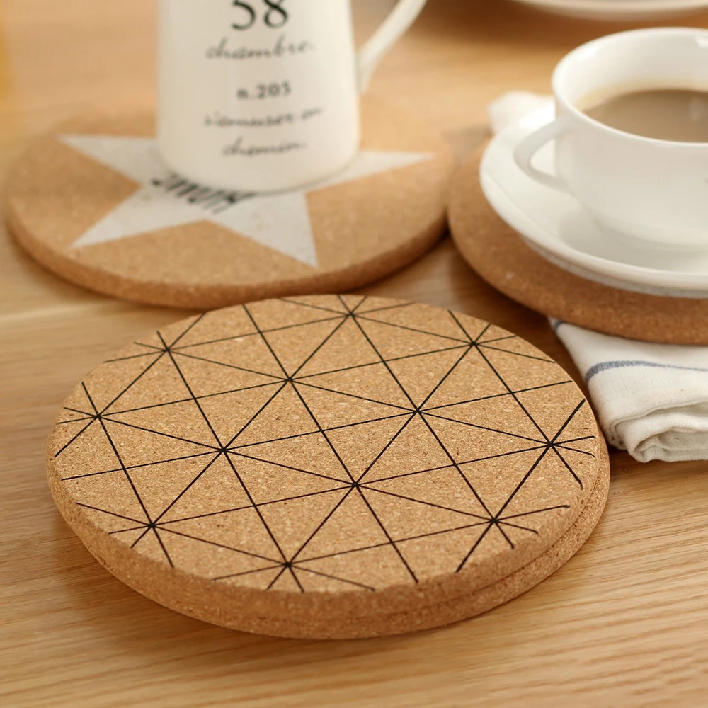 Круглая пробка в скандинавском стиле 2020 подставки для кружек утолщенные коврики