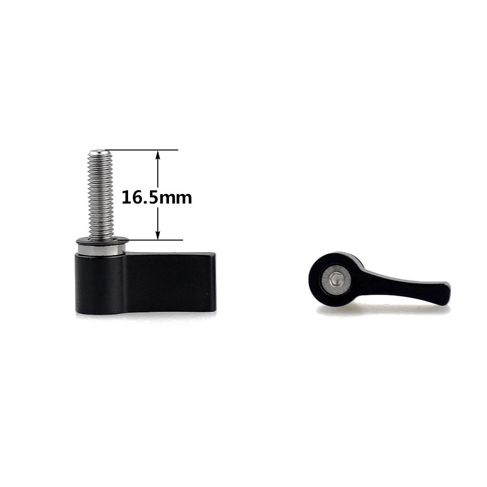 Черное крыло M5 Поворотная универсальная Резьбовая ручка винтовое крепление для